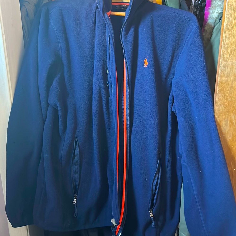BLUE POLO RALPH LAUREN FULL ZIP UP (LARGE)